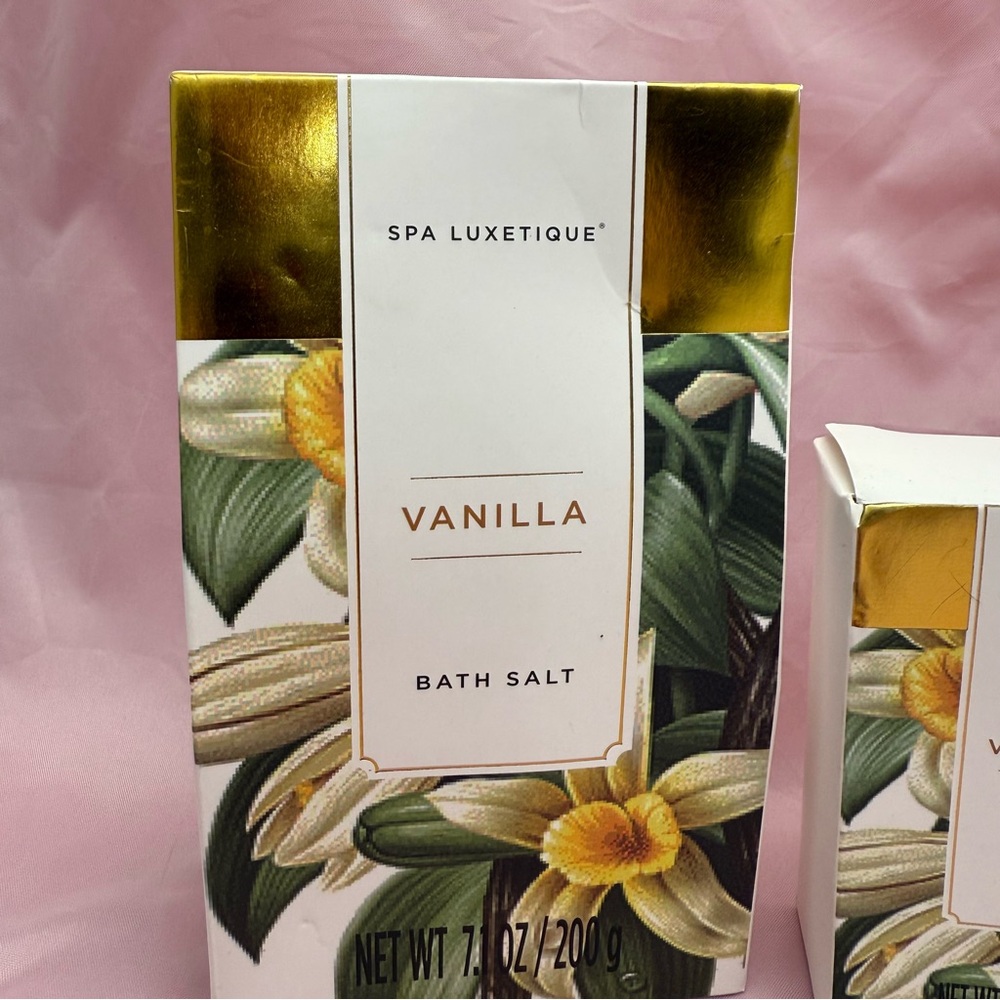 ✨ Spa Luxetique Vanilla Bath & Body Gift Set ✨ Lotion • Hand Cream • Bath Salt - Picture 3 of 10